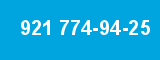 921 774-94-25 921 774-94-25